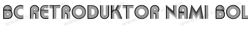 BC Retroduktor NAMI Bold Reversed字体转换